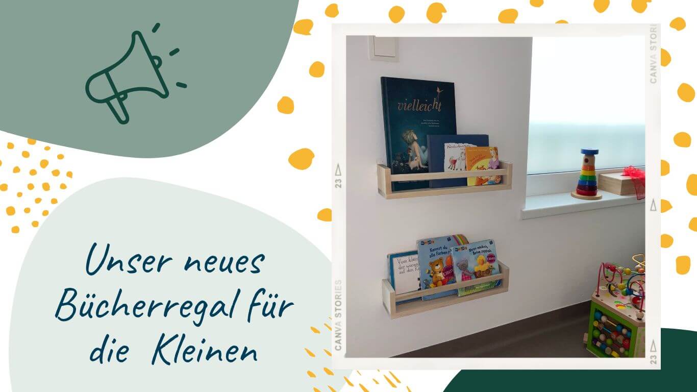 Das neue Bücherregal für die Kleinen im Familienzentrum Innsbruck