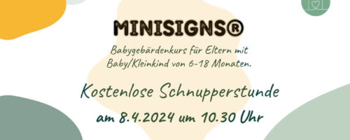 MiniSigns® Schnupperstunde im Familienzentrum – Gebärdensprache für Babys