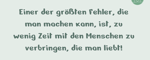 Einer der größten Fehler, die man …